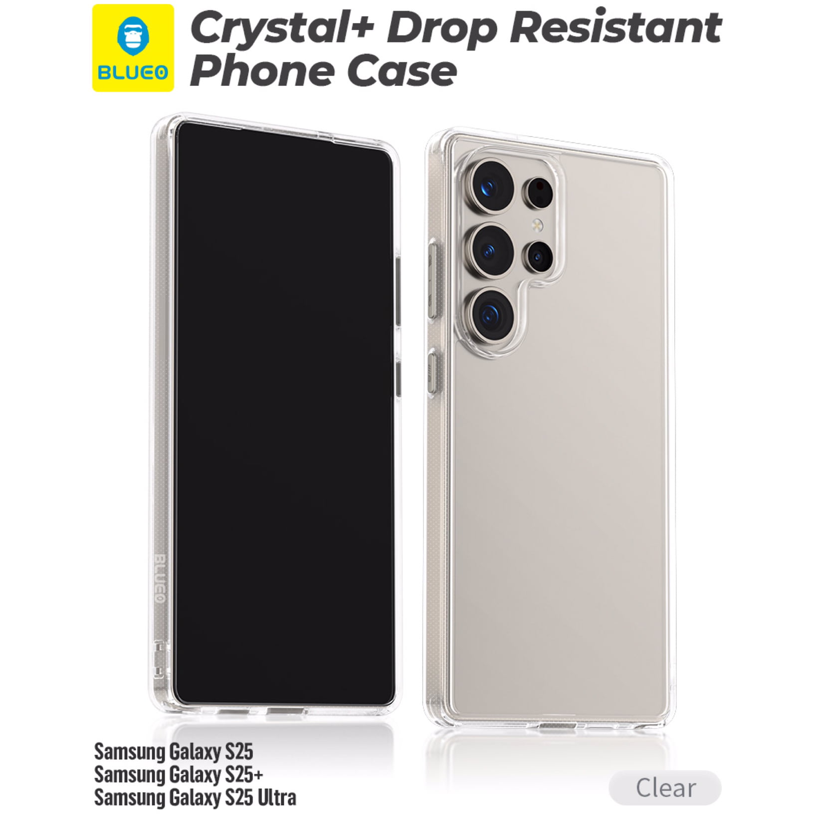 قاب بلو کریستالی Blueo Crystal Drop Resistance No Magnetic Samsung